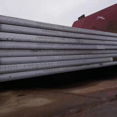 Blacha stalowa o wysokiej odporności na zużycie chromu Ar450 platerowana węglikiem 2000 mm