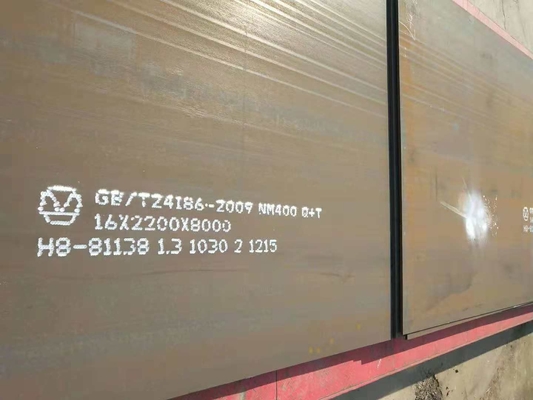 Technologia hartowania + odpuszczania zużycie Odporna stal AR400 AR500 dla inżyniera górnictwa
